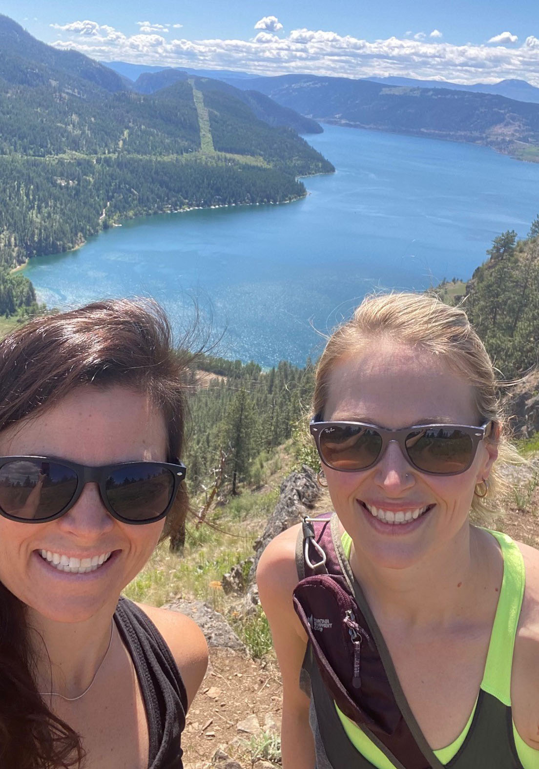 Chandra (right) and her friend Jenna at Kal Park