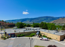 an aerial photo of the South Okanagan General Hospital